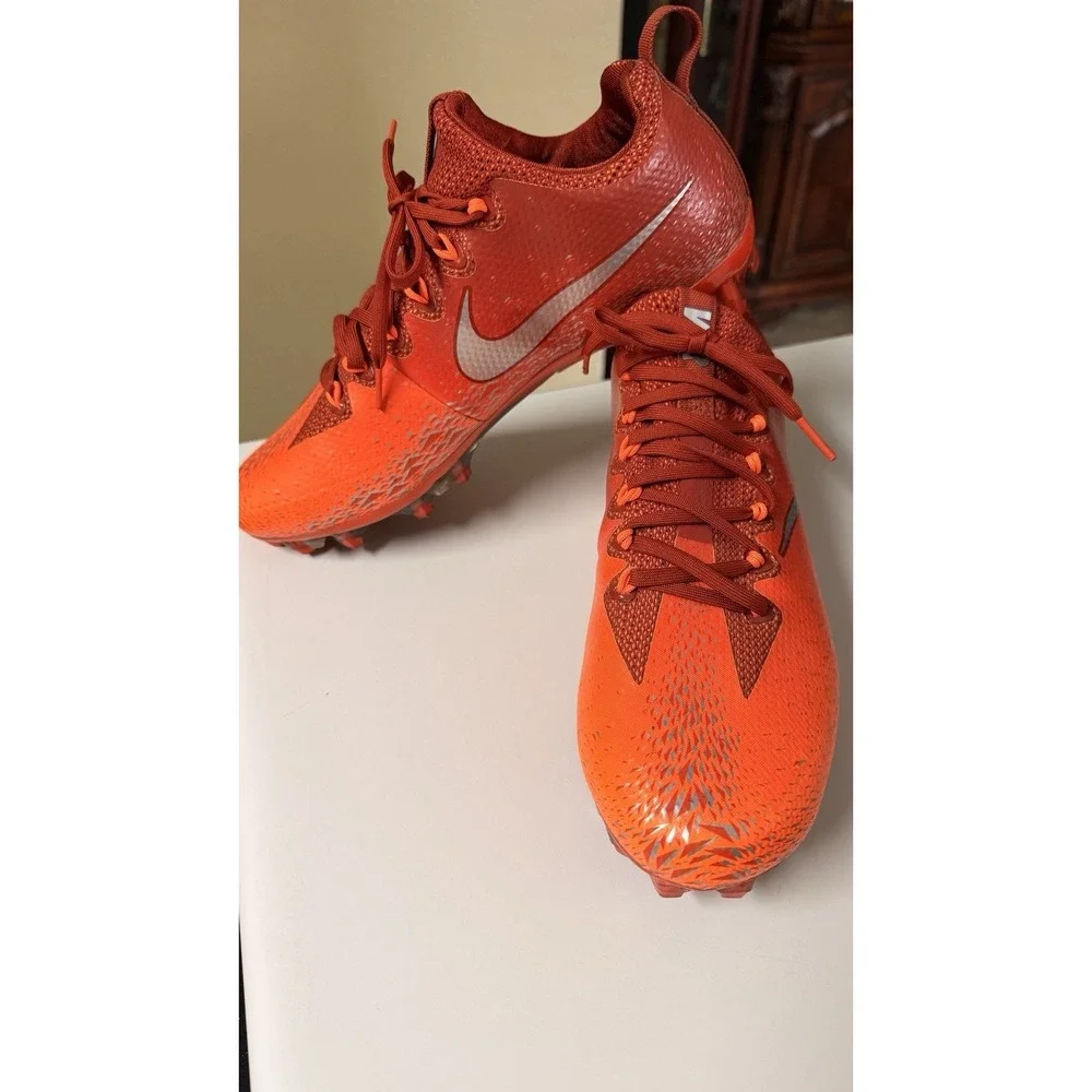 Nike Vapor Untouchable Pro VPR Football Cleats‎ Orange Mens 9.5 833385-606